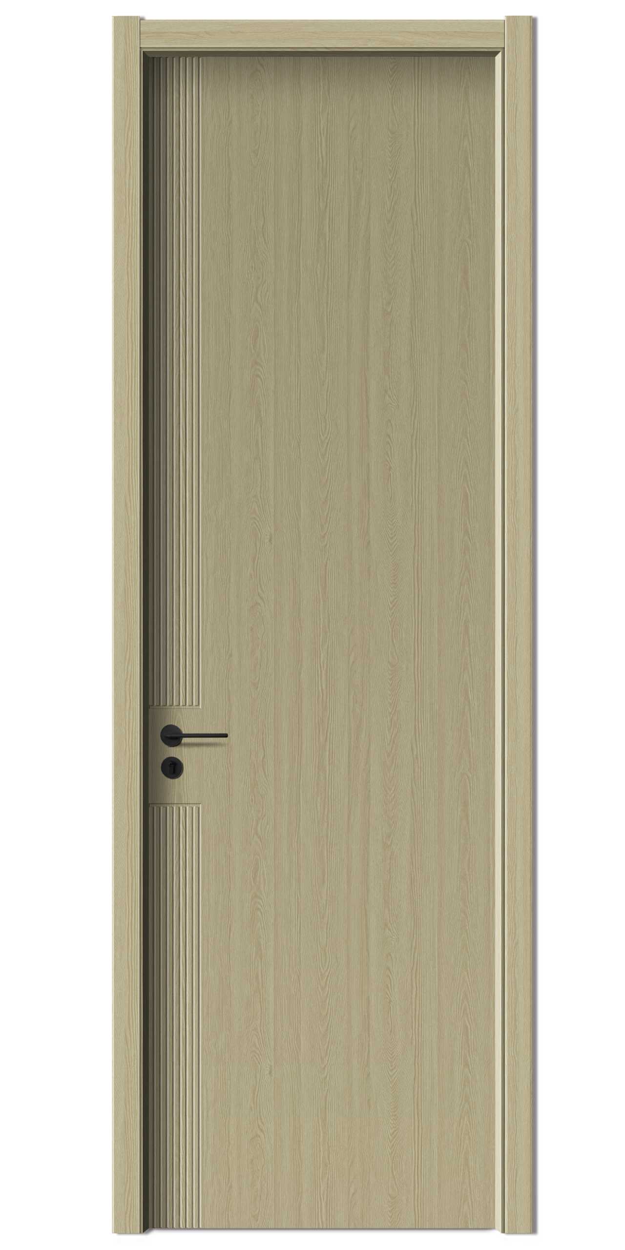 Porta scolpita moderna in WPC di lusso leggero LD-03